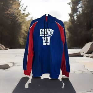 New York Giants FOCO Men's Size XL Standard Drop Tail Striped TOP with Hood